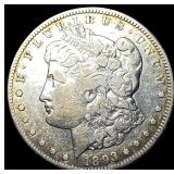 1893-CC Silver Morgan Dollar ABOUT UNCIRCULATED