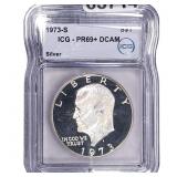 1973-S Eisenhower Dollar ICG PR69+ DCAM