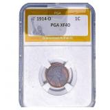 1914-D Wheat Cent PGA XF40