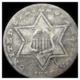 1852 Silver Three-Cent Piece LIGHTLY CIRCULATED