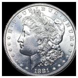 1881 Morgan Silver Dollar GEM BU