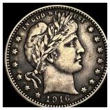1916-D Silver Barber Quarter NEARLY UNCIRCULATED