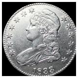 1833 Capped Bust Half Dollar CHOICE AU