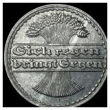 1921 Germany Weimar Republic 50 Pfenni NEARLY UNCI