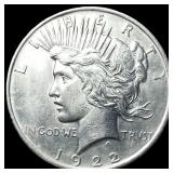 1922 Silver Peace Dollar CHOICE AU