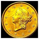 1853 Gold $1 Type 1 CLOSELY UNCIRCULATED