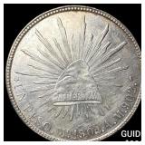 1904 Mexico Silver 1 Peso NEARLY UNCIRCULATED