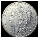 1887-S Silver Morgan Dollar CLOSELY UNCIRCULATED