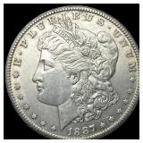 1887-S Silver Morgan Dollar CLOSELY UNCIRCULATED