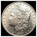 1897-S Silver Morgan Dollar CHOICE AU