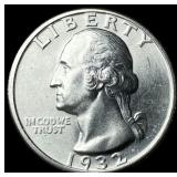 1932 Silver Washington Quarter UNCIRCULATED