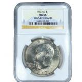 1977-D Eisenhower Dollar NGC MS65