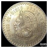 1948 Mexico Silver 5 Pesos UNCIRCULATED