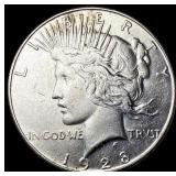 1928-S Silver Peace Dollar CHOICE AU