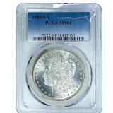 1880/9-S Morgan Silver Dollar PCGS MS64