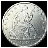 1870 Seated Liberty Half Dollar NEARLY UNCIRCULATE