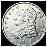 1834 Capped Bust Silver Dime CHOICE AU