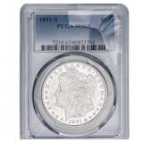 1891-S Morgan Silver Dollar PCGS MS63