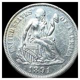 1891 Silver Dime UNCIRCULATED