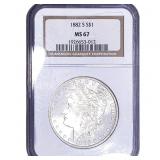 1882-S Morgan Silver Dollar NGC MS67