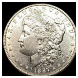 1887 Silver Morgan Dollar CLOSELY UNCIRCULATED