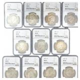 [11 Coins] 1971 Eisenhower Dollar NGC MS65