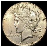 1928-S Silver Peace Dollar CLOSELY UNCIRCULATED