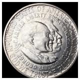 1954-S Silver Booker T. Washington-Carver Half Dol