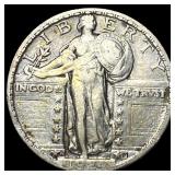 1924-D Silver Standing Liberty Quarter NEARLY UNCI