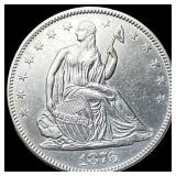 1876 Seated Liberty Half Dollar CHOICE BU