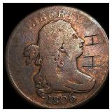 1806 Copper Half Cent NICELY CIRCULATED