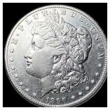 1890-O Silver Morgan Dollar NEARLY UNCIRCULATED