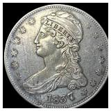 1837 Capped Bust Half Dollar NEARLY UNCIRCULATED