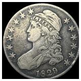 1829 Capped Bust Half Dollar ABOUT UNCIRCULATED
