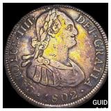 1802 Colonial Spain Silver 4 Reales NEARLY UNCIRCU