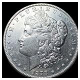 1878 Silver Morgan Dollar CLOSELY UNCIRCULATED
