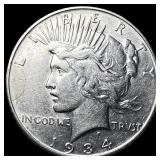 1934 Silver Peace Dollar CLOSELY UNCIRCULATED