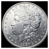 1887 Silver Morgan Dollar CHOICE AU
