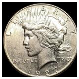 1927 Peace Silver Dollar CLOSELY UNCIRCULATED