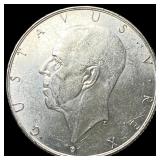 1938 Sweden Silver 2 Kroner UNCIRCULATED