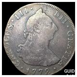 1779 Colonial Spain Silver 4 Reales NEARLY UNCIRCU
