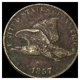 1857 Flying Eagle Cent NEARLY UNCIRCULATED