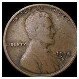 1914-D Lincoln Wheat Cent LIGHTLY CIRCULATED