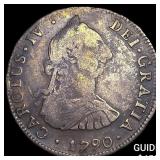 1790 Colonial Spain Silver 4 Reales NEARLY UNCIRCU