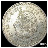1948 Mexico Silver 5 Pesos UNCIRCULATED