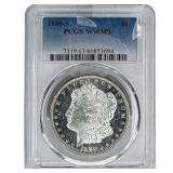 1880-S Morgan Silver Dollar PCGS MS63 PL