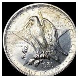 1936 Silver Texas Independence Centennial Half Dol