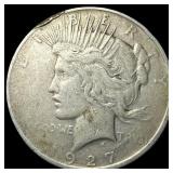1927-D Silver Peace Dollar ABOUT UNCIRCULATED