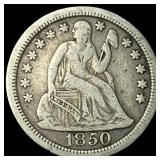 1850 Seated Liberty Dime LIGHTLY CIRCULATED
