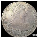 1795 Colonial Spain Silver 4 Reales NEARLY UNCIRCU
